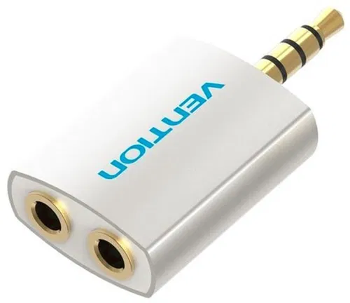 Vention 3.5mm Jack Male to 2× 3.5mm Female Audio Splitter Silvery